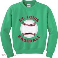 Classic St. Louis Missouri Baseball Fan Kids Sweatshirt thumb 0