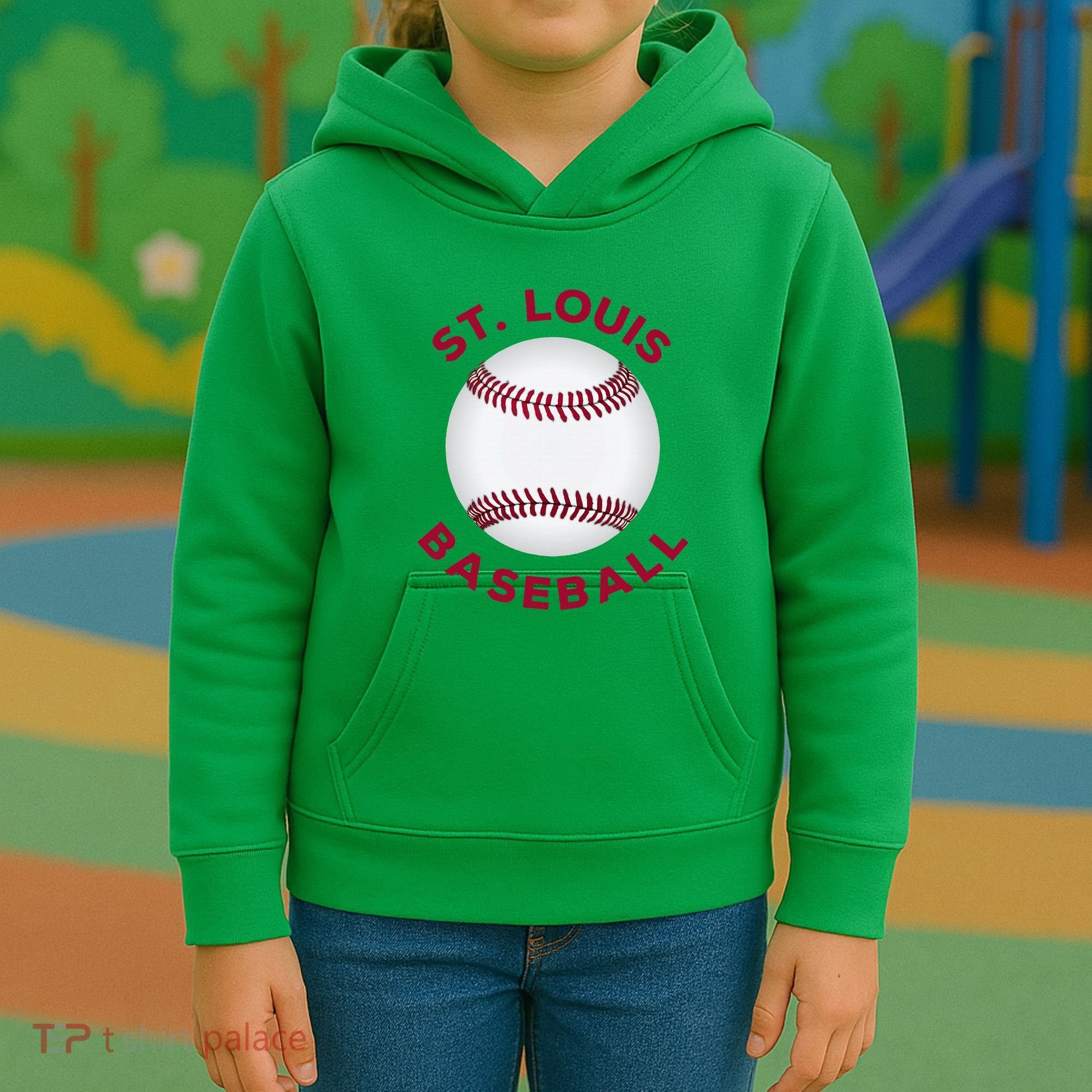 Classic St. Louis Missouri Baseball Fan Kids Hoodie