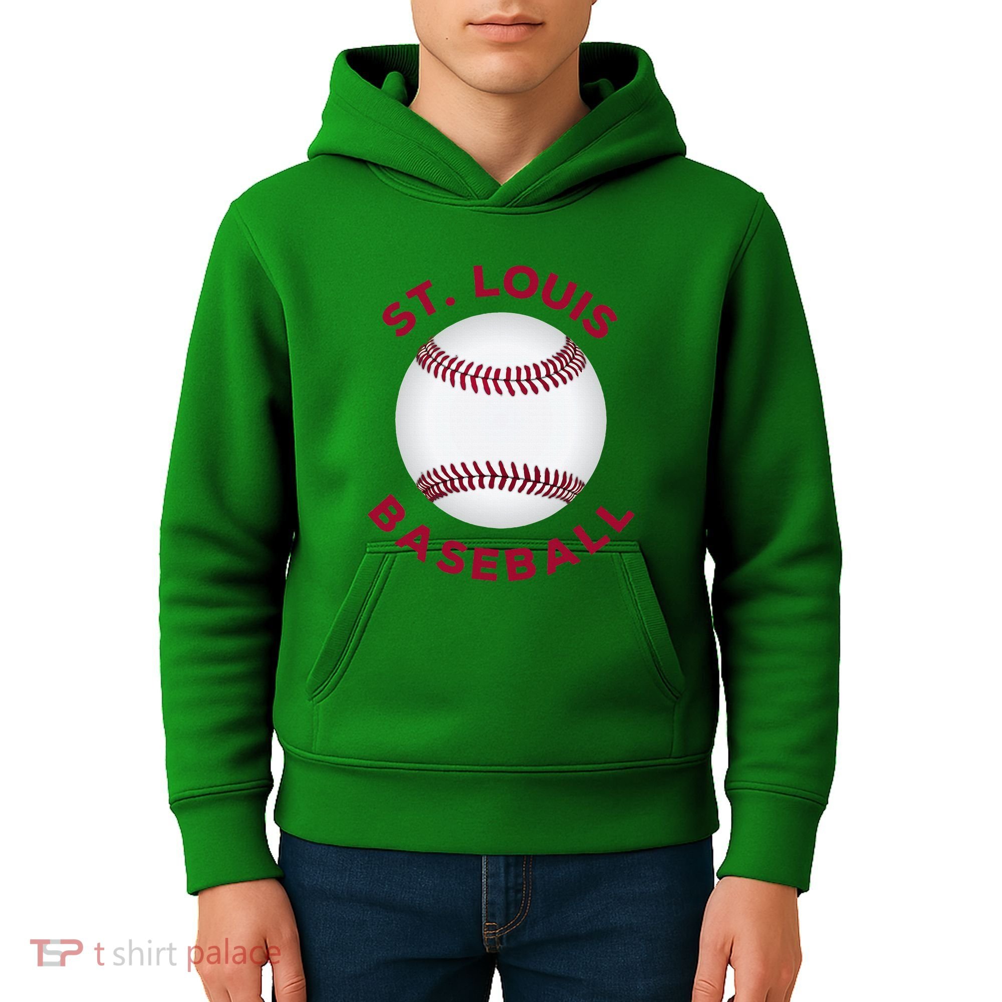 Classic St. Louis Missouri Baseball Fan Kids Hoodie
