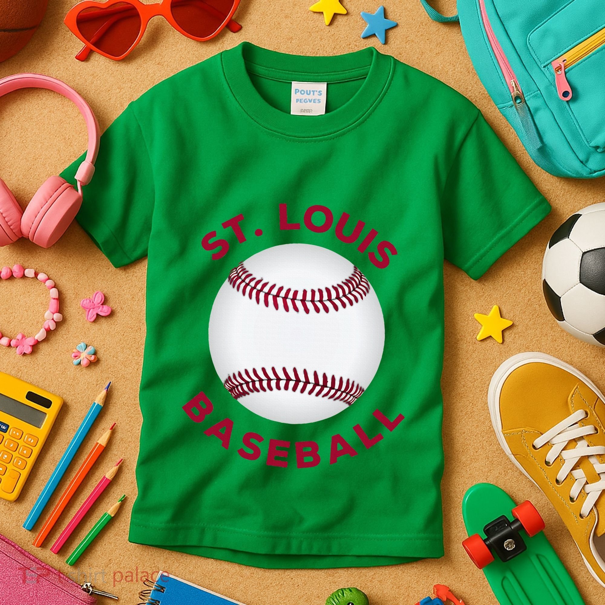 Classic St. Louis Missouri Baseball Fan Kids T-Shirt