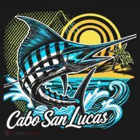 Cabo San Lucas Los Cabos Baja California Sur Marlin Tourist T-Shirt thumb 7