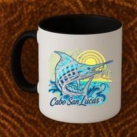 Cabo San Lucas Los Cabos Baja California Sur Marlin Tourist Coffee Mug thumb 2
