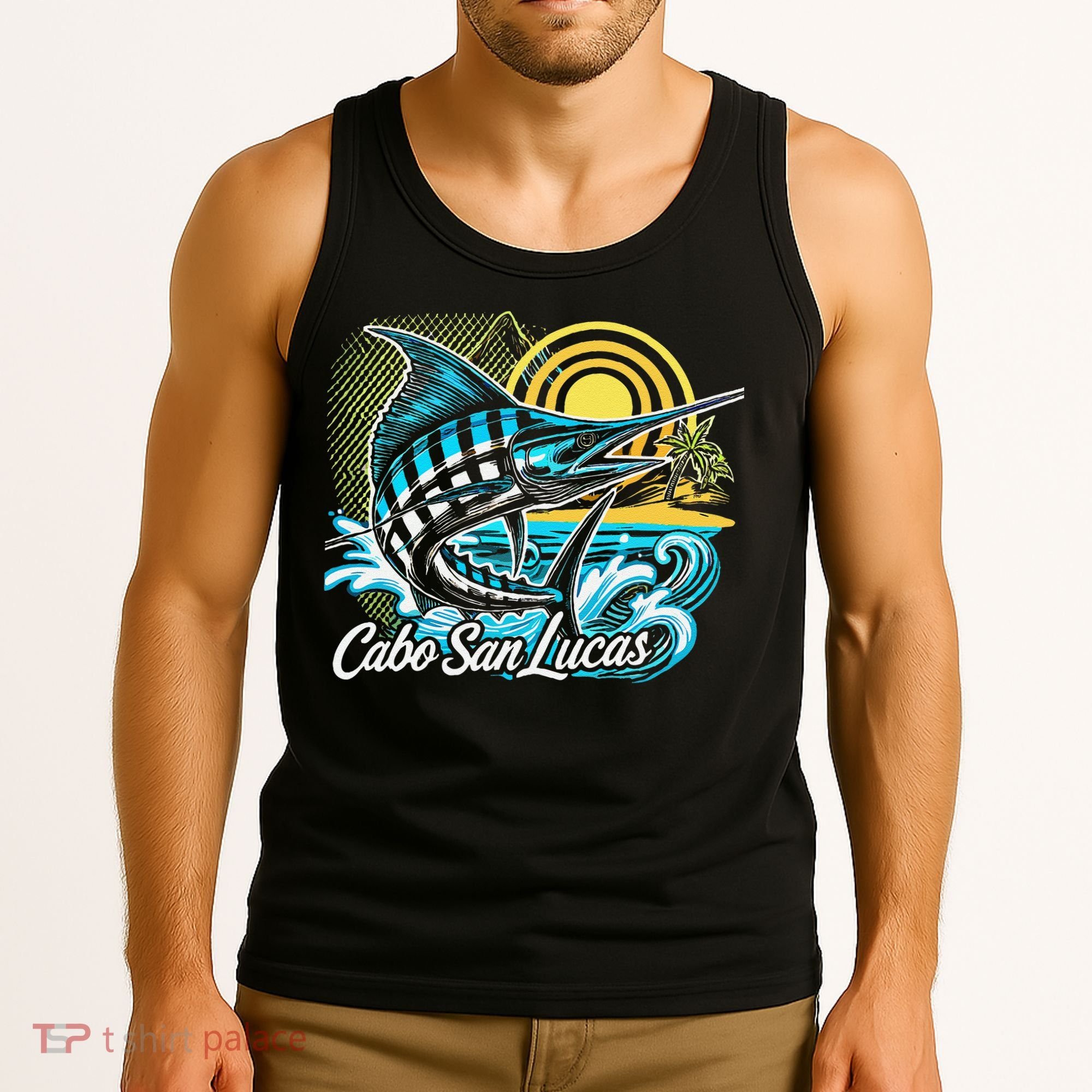 Cabo San Lucas Los Cabos Baja California Sur Marlin Tourist Tank Top