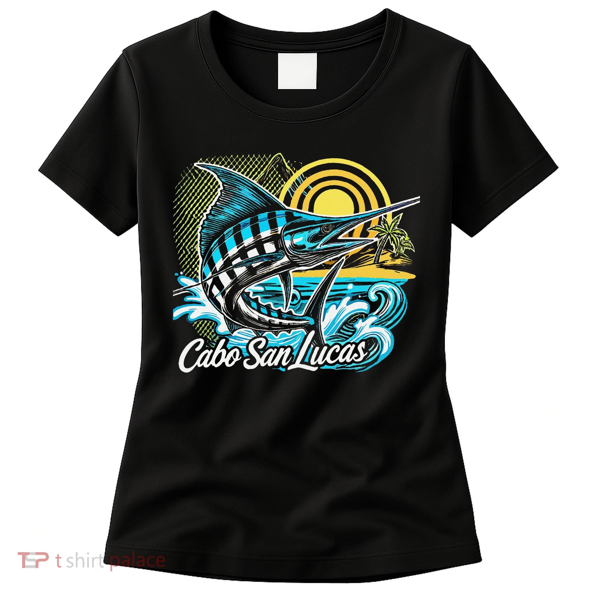 Cabo San Lucas Los Cabos Baja California Sur Marlin Tourist Women's T-Shirt