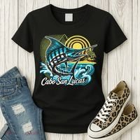 Cabo San Lucas Los Cabos Baja California Sur Marlin Tourist Women's T-Shirt thumb 3