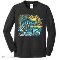 Cabo San Lucas Los Cabos Baja California Sur Marlin Tourist Kids Long Sleeve Shirt thumb 0