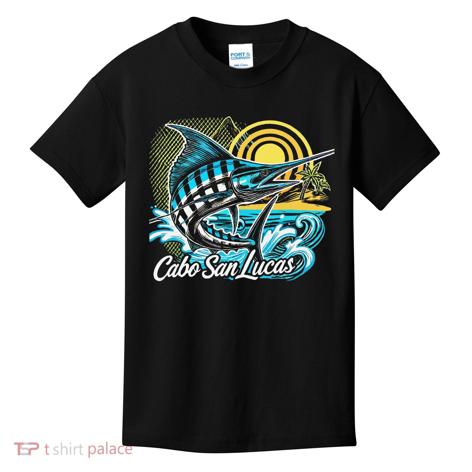Cabo San Lucas Los Cabos Baja California Sur Marlin Tourist Kids T-Shirt