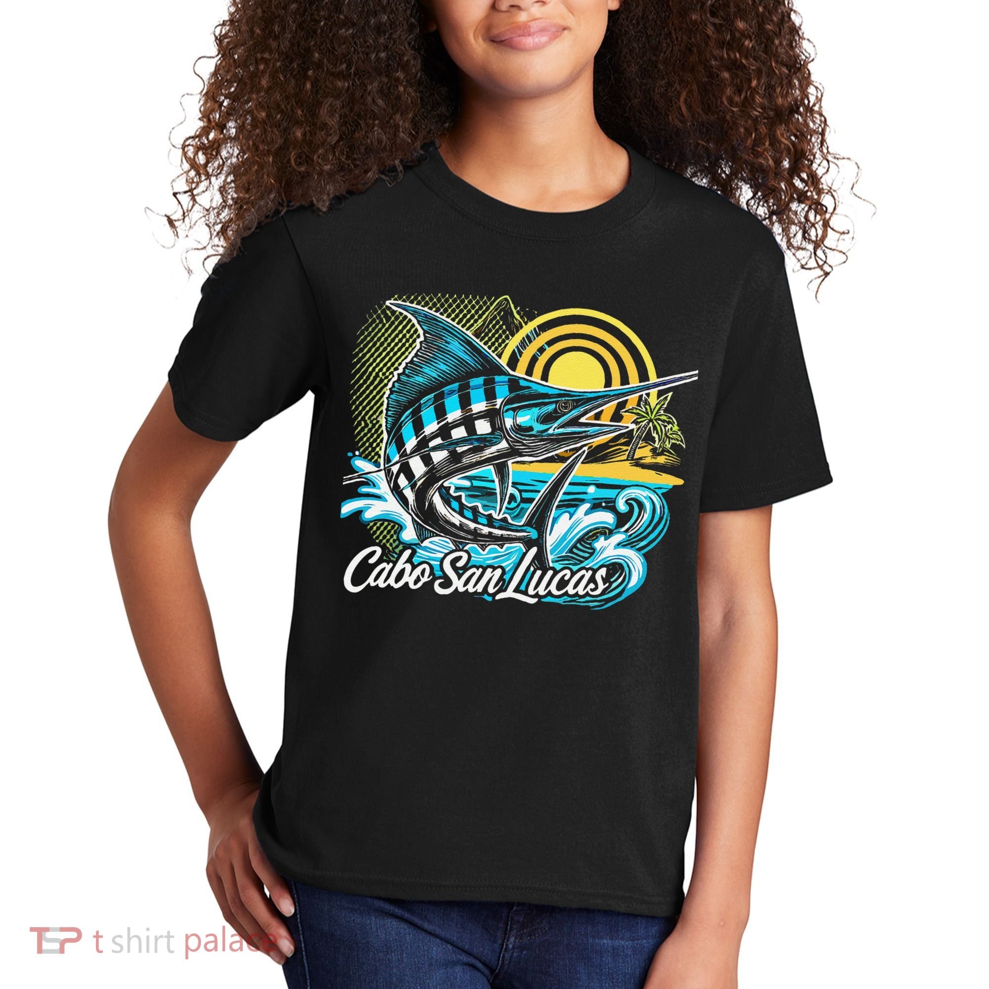 Cabo San Lucas Los Cabos Baja California Sur Marlin Tourist Kids T-Shirt