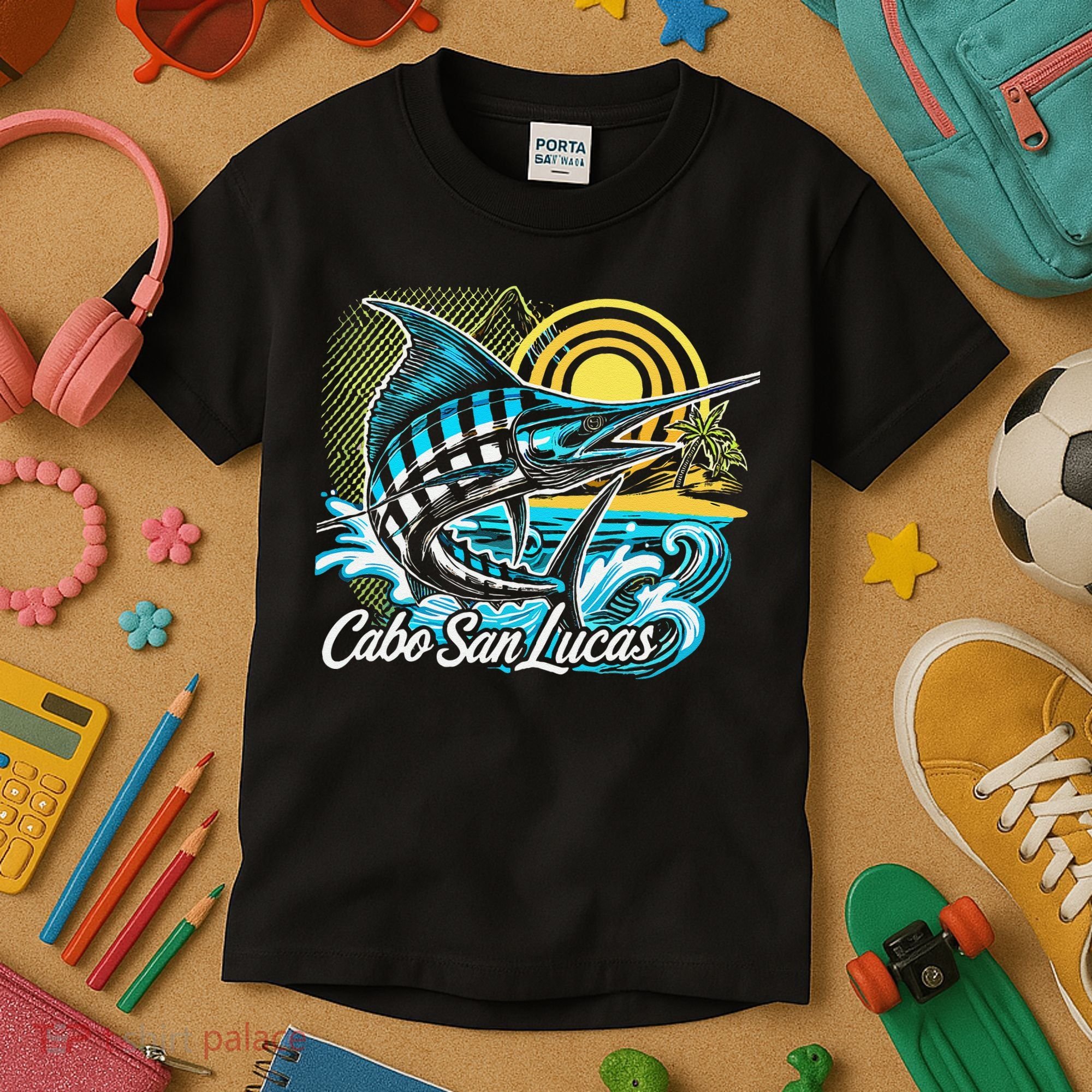 Cabo San Lucas Los Cabos Baja California Sur Marlin Tourist Kids T-Shirt