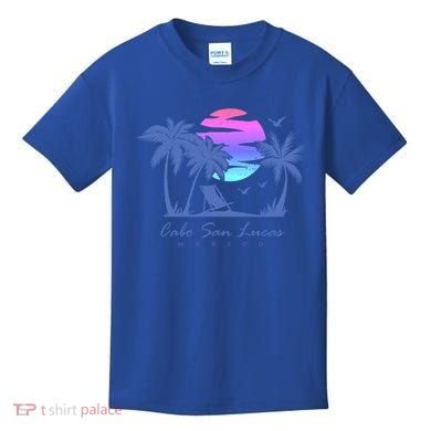 Cabo San Lucas Mexico Beach Vacation Retro Vintage Sunset Gift Kids T-Shirt