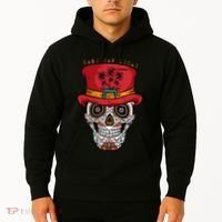 Cabo San Lucas Sugar Skull & Hat Souvenir Hoodie thumb 2