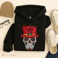 Cabo San Lucas Sugar Skull & Hat Souvenir Hoodie thumb 4
