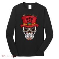 Cabo San Lucas Sugar Skull & Hat Souvenir Long Sleeve Shirt thumb 0