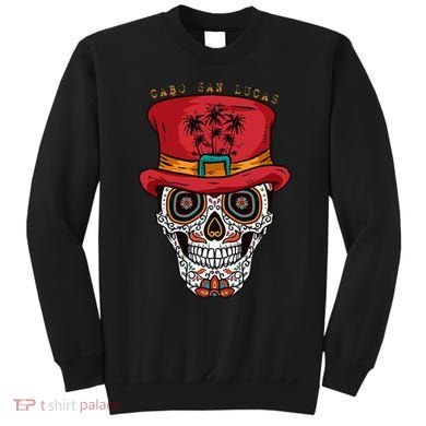 Cabo San Lucas Sugar Skull & Hat Souvenir Sweatshirt