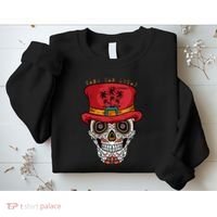 Cabo San Lucas Sugar Skull & Hat Souvenir Sweatshirt thumb 2