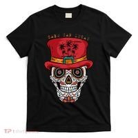Cabo San Lucas Sugar Skull & Hat Souvenir T-Shirt thumb 0