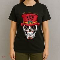 Cabo San Lucas Sugar Skull & Hat Souvenir T-Shirt thumb 4