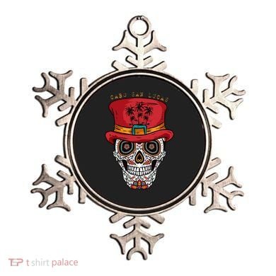 Cabo San Lucas Sugar Skull & Hat Souvenir Ornament