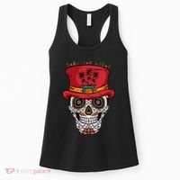Cabo San Lucas Sugar Skull & Hat Souvenir Women's Tank Top thumb 0