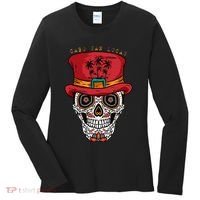 Cabo San Lucas Sugar Skull & Hat Souvenir Women's Long Sleeve Shirt thumb 0