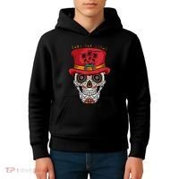 Cabo San Lucas Sugar Skull & Hat Souvenir Kids Hoodie thumb 4