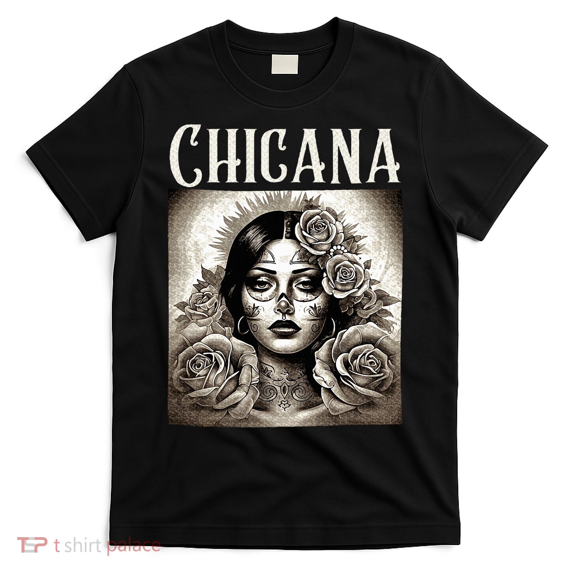 Chicana Style Lowrider Clothes Women Mexican American Latina T-Shirt