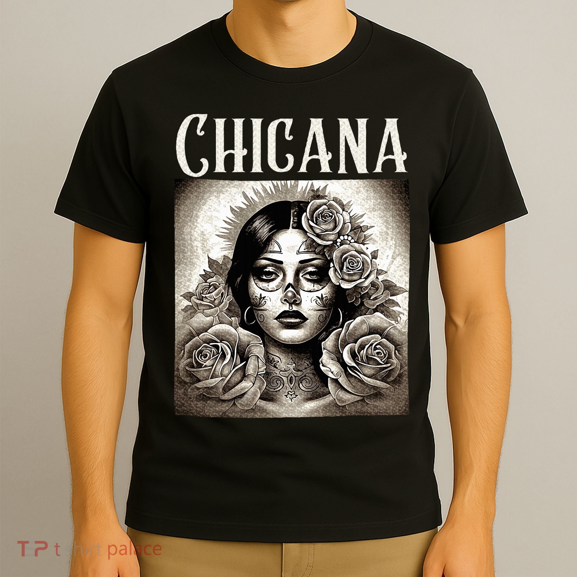 Chicana Style Lowrider Clothes Women Mexican American Latina T-Shirt