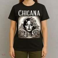 Chicana Style Lowrider Clothes Women Mexican American Latina T-Shirt thumb 4