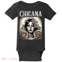 Chicana Style Lowrider Clothes Women Mexican American Latina Baby Bodysuit thumb 0