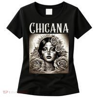 Chicana Style Lowrider Clothes Women Mexican American Latina Women's T-Shirt thumb 0