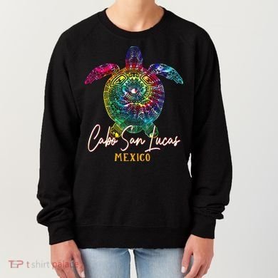 Cabo San Lucas Tie Dye Sea Turtle Vacation Women's Sweatshirt
