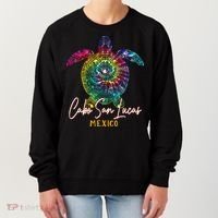 Cabo San Lucas Tie Dye Sea Turtle Vacation Women's Sweatshirt thumb 0