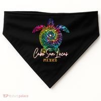 Cabo San Lucas Tie Dye Sea Turtle Vacation USA-Made Doggie Bandana thumb 0