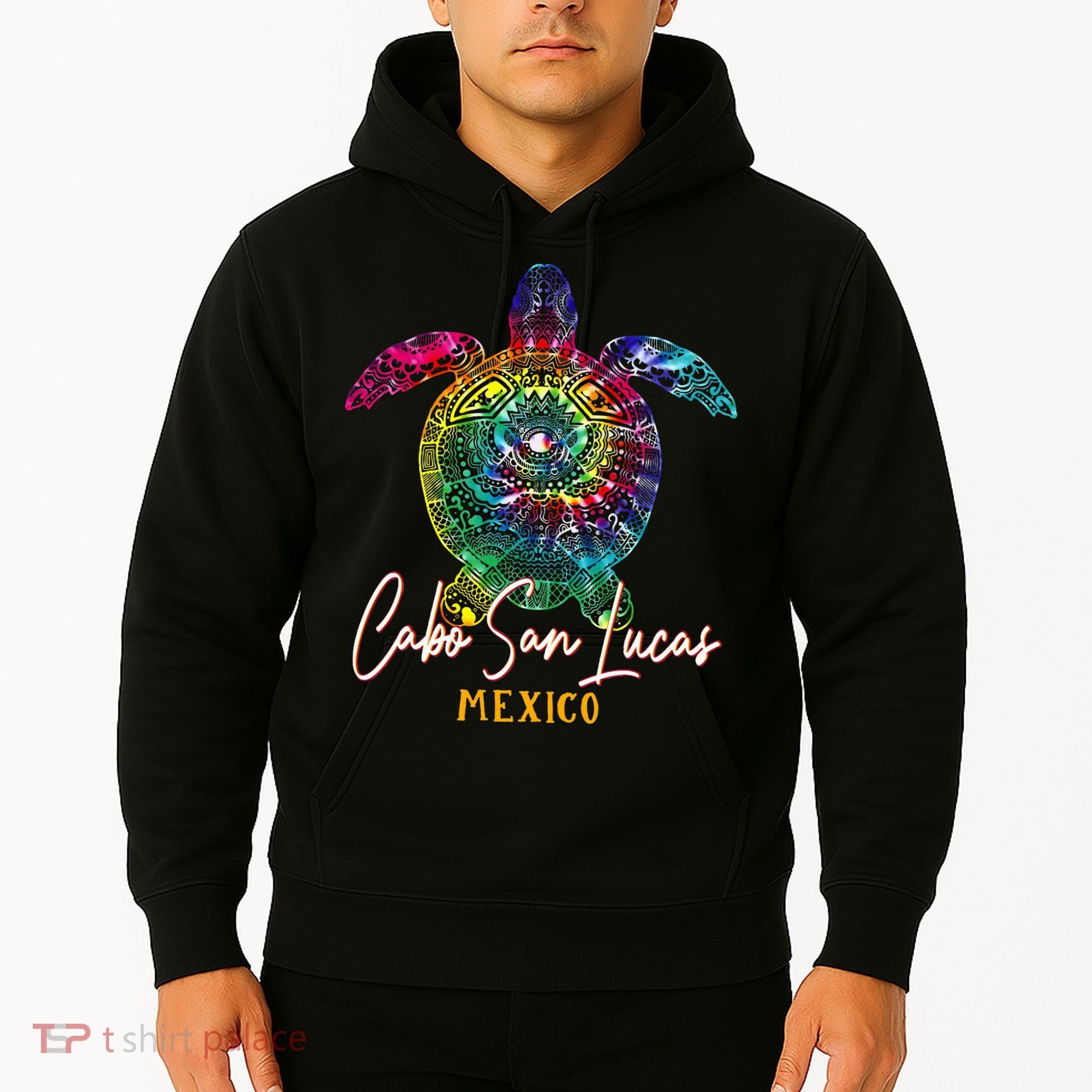 Cabo San Lucas Tie Dye Sea Turtle Vacation Hoodie