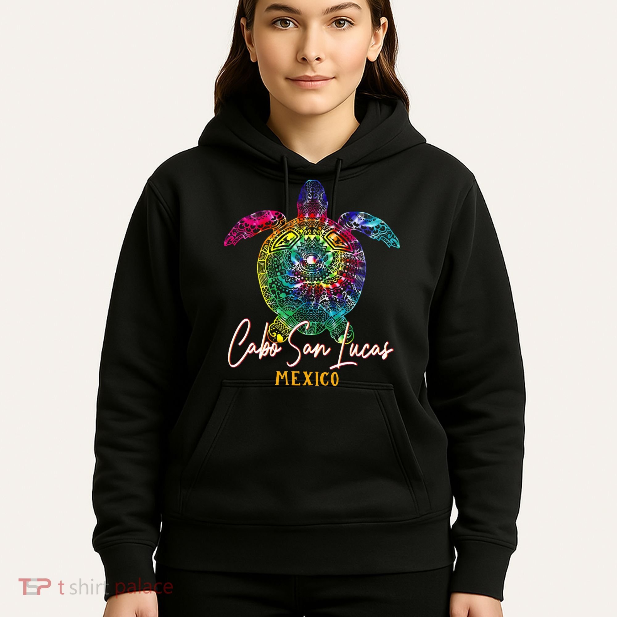Cabo San Lucas Tie Dye Sea Turtle Vacation Hoodie