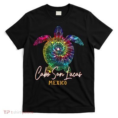 Cabo San Lucas Tie Dye Sea Turtle Vacation T-Shirt