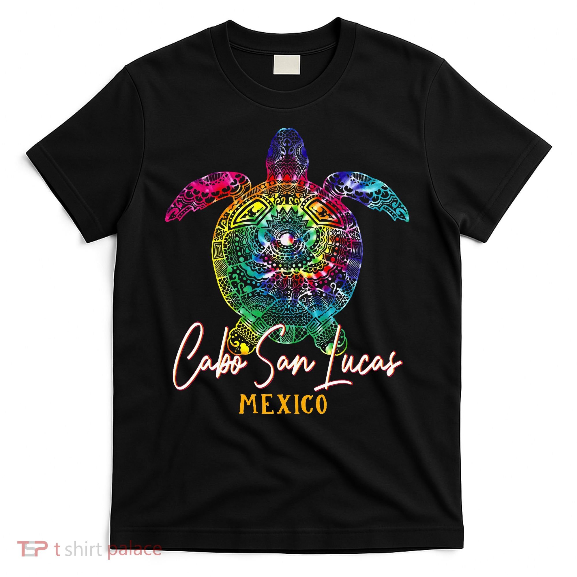 Cabo San Lucas Tie Dye Sea Turtle Vacation T-Shirt