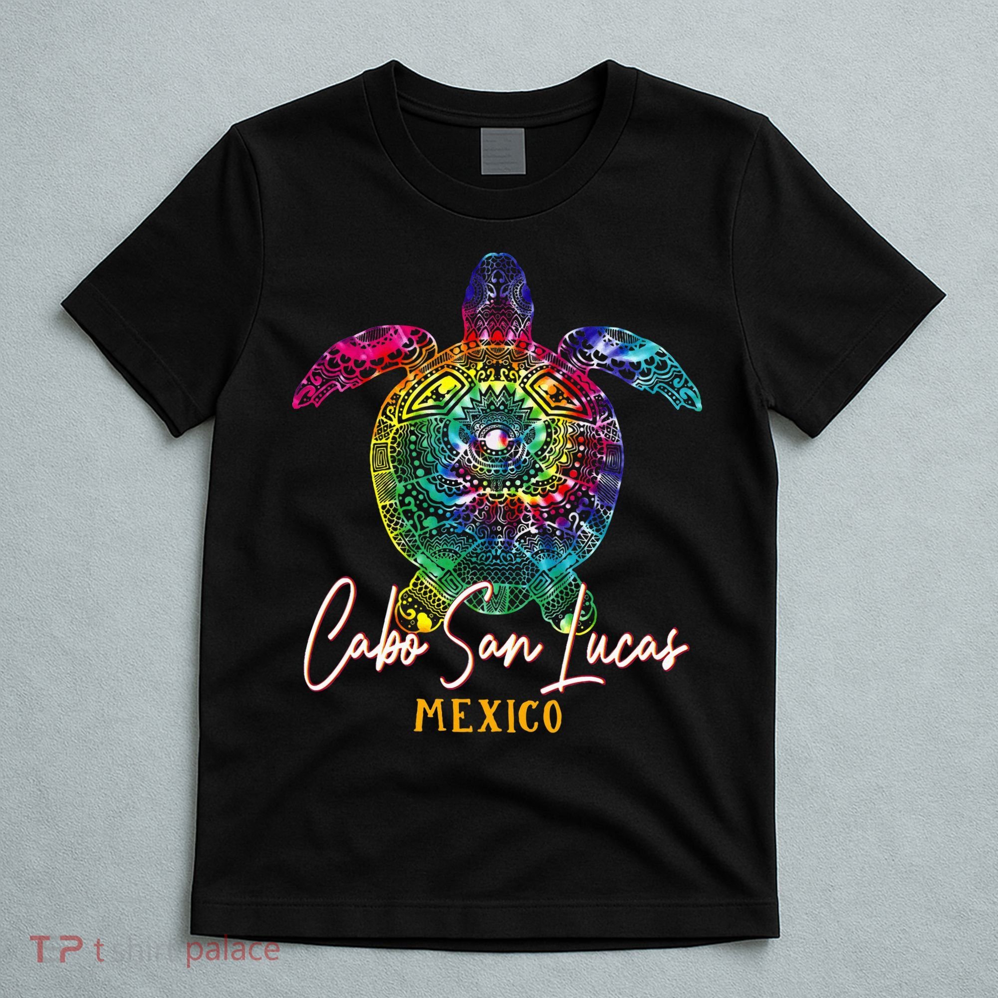 Cabo San Lucas Tie Dye Sea Turtle Vacation T-Shirt