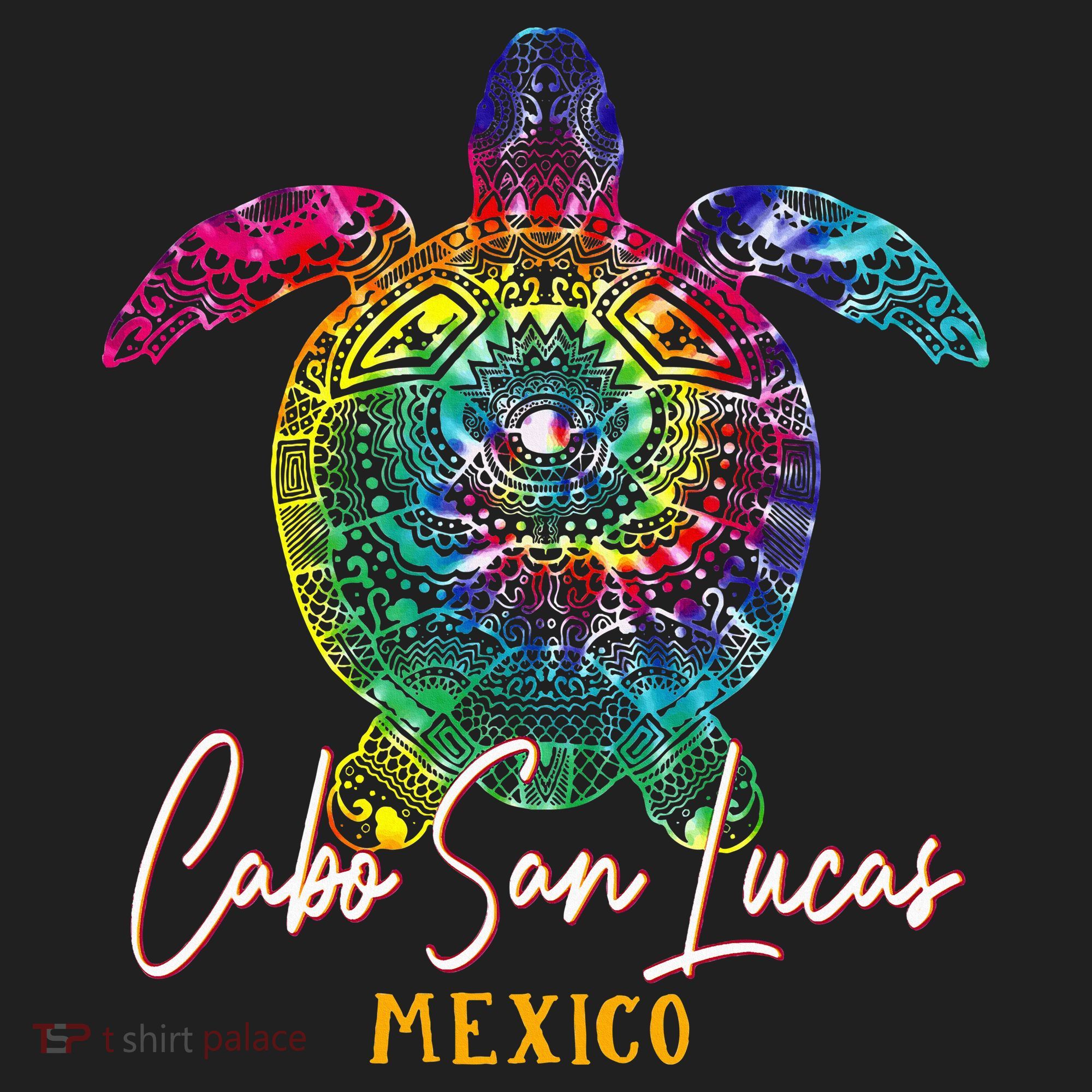 Cabo San Lucas Tie Dye Sea Turtle Vacation Beanie