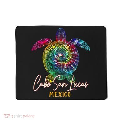 Cabo San Lucas Tie Dye Sea Turtle Vacation Mousepad