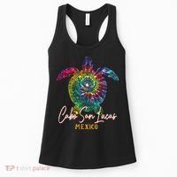 Cabo San Lucas Tie Dye Sea Turtle Vacation Women's Tank Top thumb 0