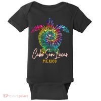 Cabo San Lucas Tie Dye Sea Turtle Vacation Baby Bodysuit thumb 0
