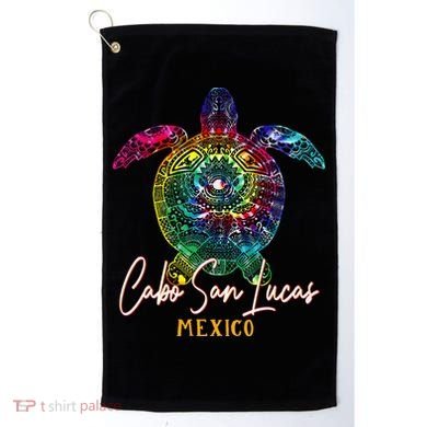 Cabo San Lucas Tie Dye Sea Turtle Vacation Golf Towel
