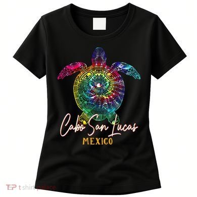 Cabo San Lucas Tie Dye Sea Turtle Vacation Women's T-Shirt