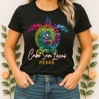 Cabo San Lucas Tie Dye Sea Turtle Vacation Women's T-Shirt thumb 2