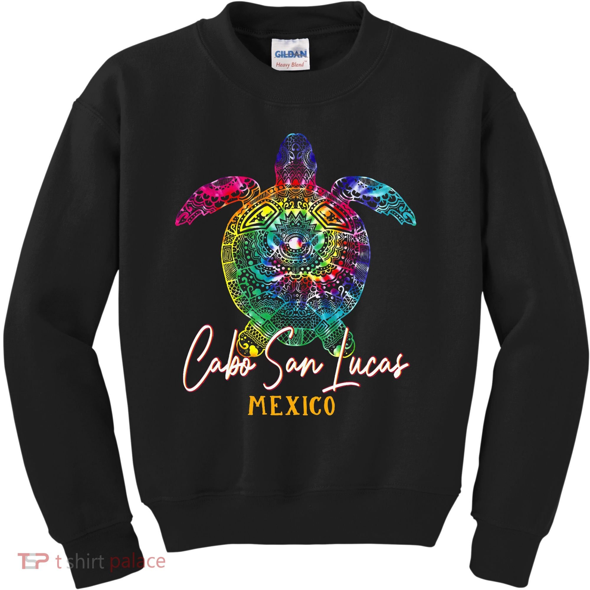 Cabo San Lucas Tie Dye Sea Turtle Vacation Kids Sweatshirt