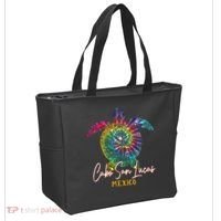 Cabo San Lucas Tie Dye Sea Turtle Vacation Tote Bag thumb 2