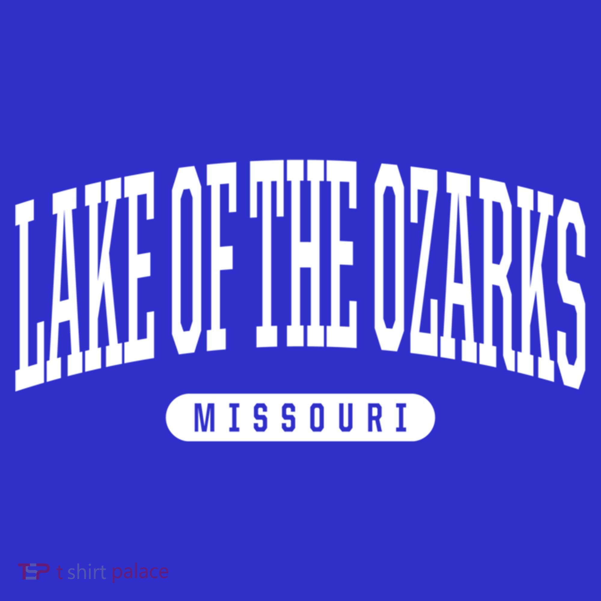 College Style Lake Of The Ozarks Missouri Souvenir Gift Funny Gift Women's Tank Top