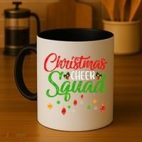 Cheerleading Sports Lover Christmas Cheer Squad Coffee Mug thumb 4