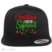 Cheerleading Sports Lover Christmas Cheer Squad Flat Bill Trucker Hat thumb 0